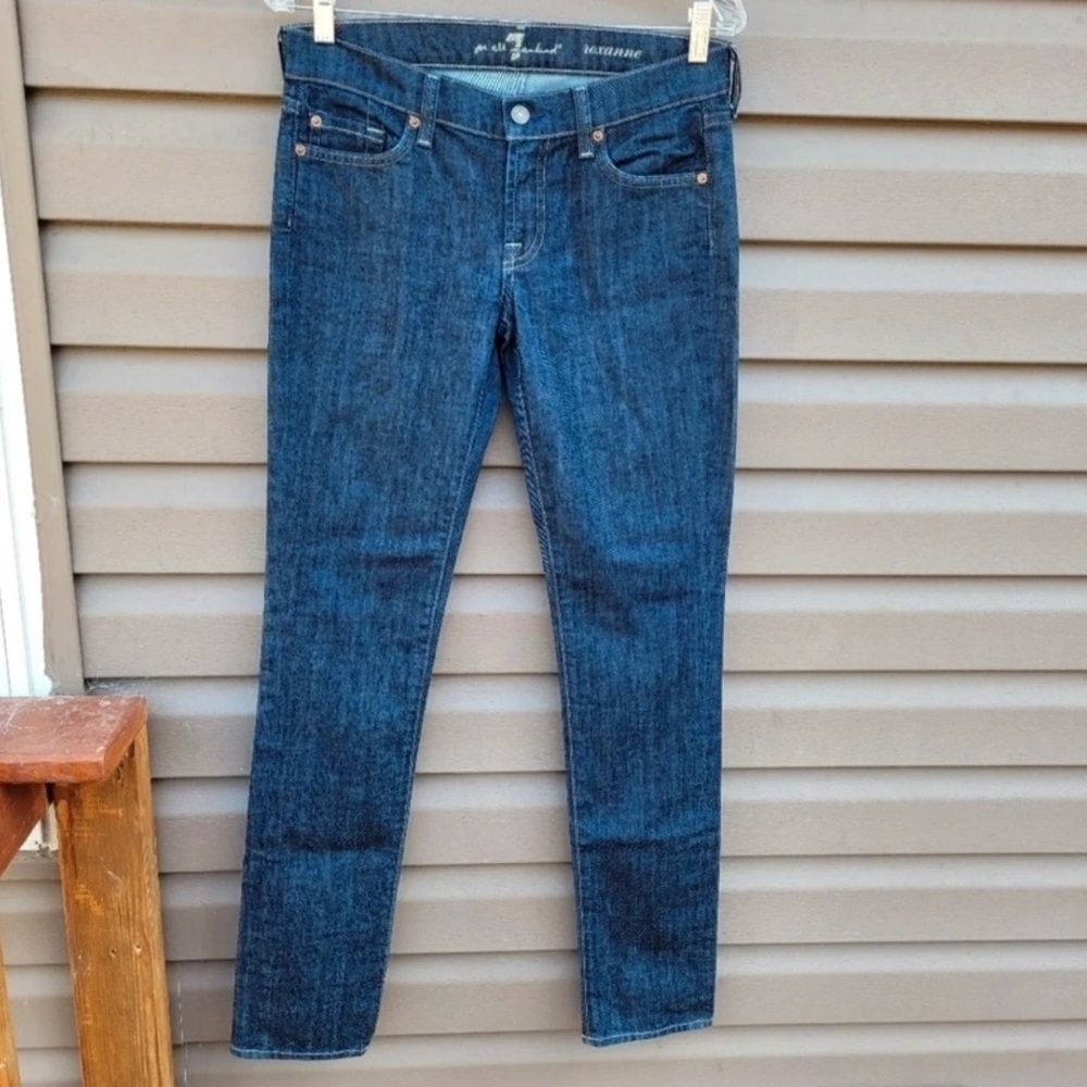 7 For All Mankind Indigo Straight Leg Jeans